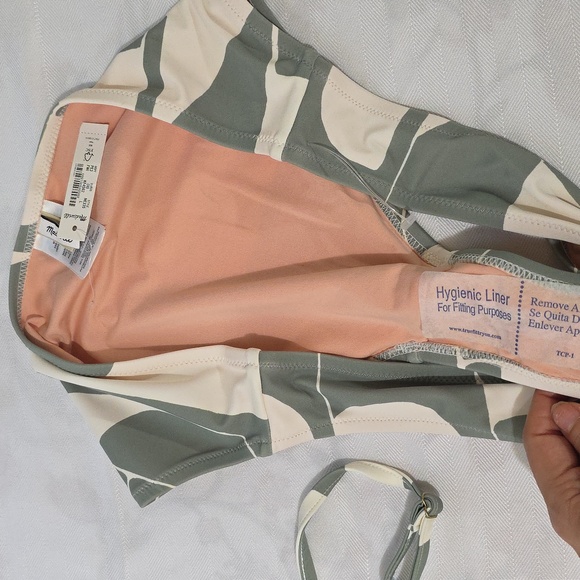 🌸NEW Madewell Green and Cream Swimwear - Picture 9 of 9